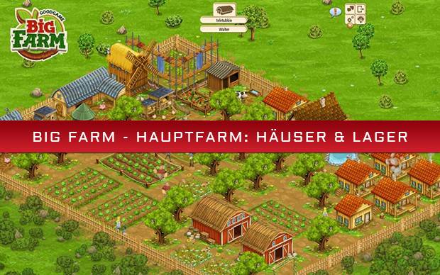 Big Farm - Hauptfarm Häuser & Lager - Kosten aller Gebäude