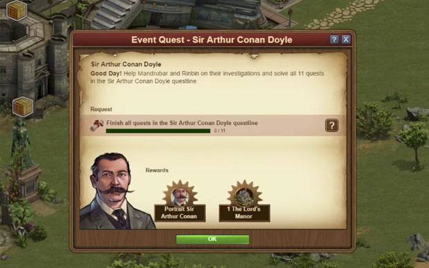 Forge of Empires - Sir Arthur Conan Doyle Event