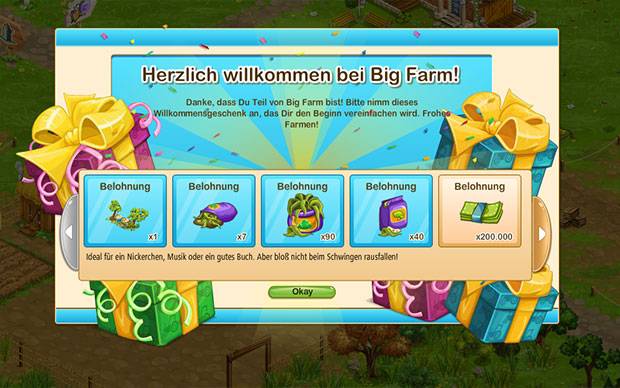 Big Farm Gratis Starterpaket