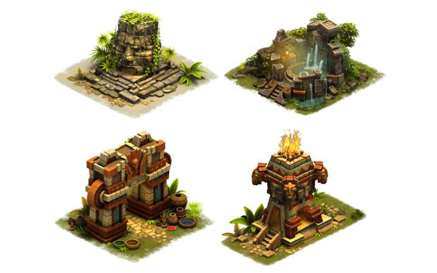 Forge of Empires Gilden-Expeditionen Gebäude Dschungel